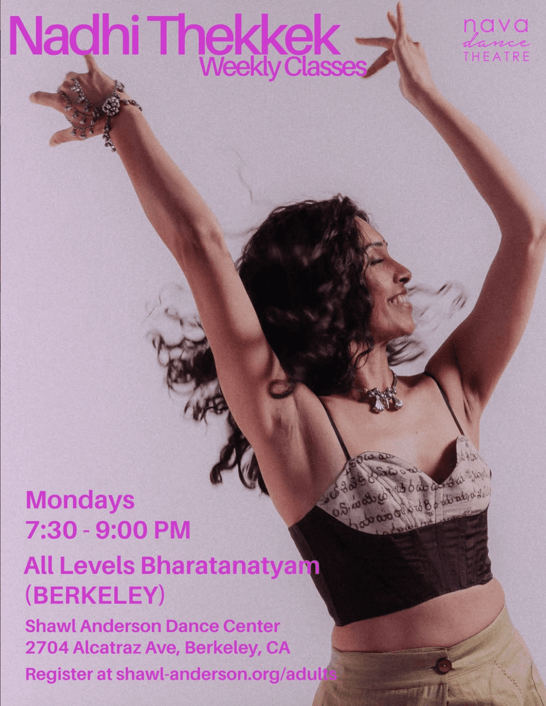 Rhythm & Gestures: An All Levels Bharatanatyam Class